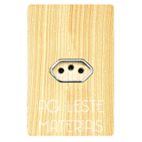 Conjunto Tomada Horizontal 10A  - Novara Especiais Maple